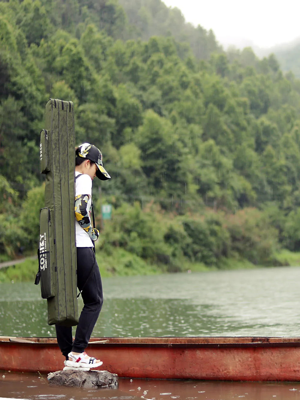 PROXPE 150-180cm Fishing Rod Bag Foldable Carp Pole Storage Carry Case