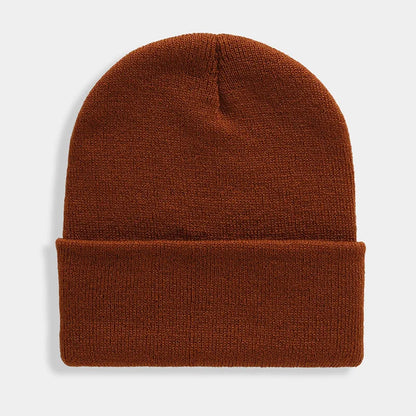 Warm Knitted Cap Beanie Wool Unisex Winter Hat Men Women 24 Colors