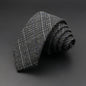 Mens Tie 6cm Slim Solid Classic Necktie for Wedding Party Casual