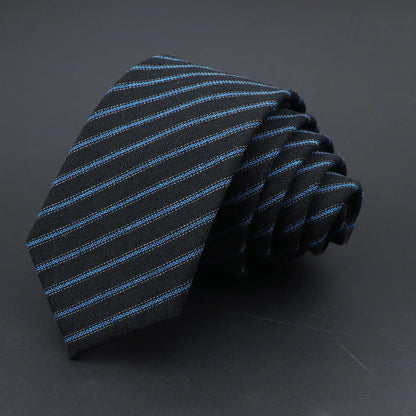 Men Necktie Wool Slim Brown Handmade Casual Ties Accessories