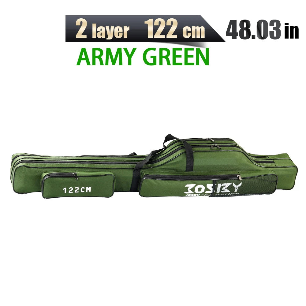 PROXPE 150-180cm Fishing Rod Bag Foldable Carp Pole Storage Carry Case