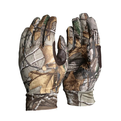 Bionic Full Finger Gloves Anti-Slip Tactical Camo Hunting Fishing Men