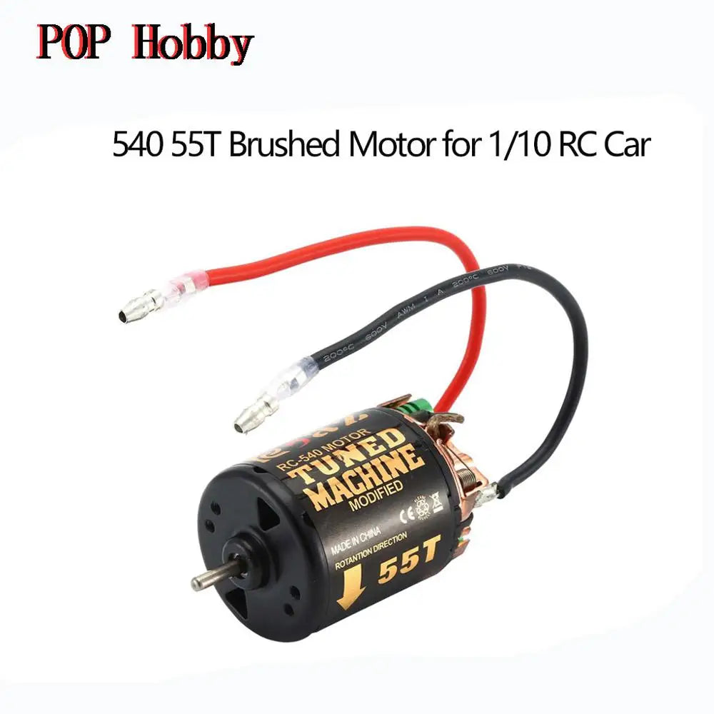 RC Car 540 Brushed Motor ESC Combo 55T 45T 35T 60A for 1/10 Crawler