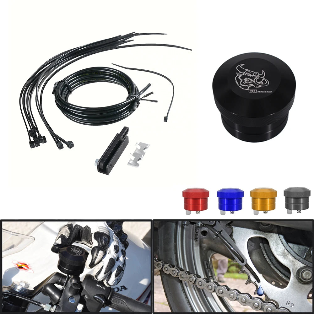 Universal Motorcycle Accessories Chain Oilers lubricator For Yamaha Honda Kawasaki Suzuki Ducati Triumph Bmw Aprilia Ktm Benelli-EXPROTAS