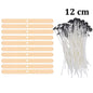 Candle Wicks Pre Waxed with Sustainers Long Tabbed for Craft Making 100pcs