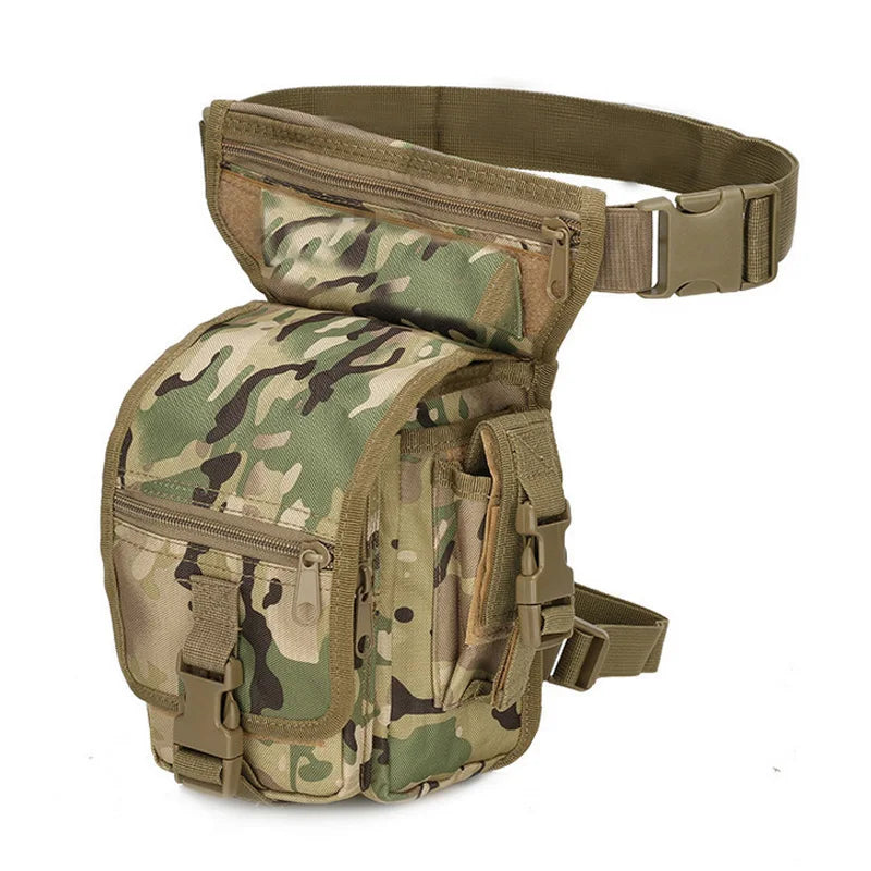 Tactical Drop Leg Bag Outdoor Thigh Pouch Military Molle Waist Pack