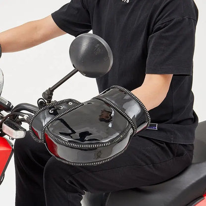 Motorcycle Gloves Waterproof Handlebar Muffs Winter Warm Scooter Hand Covers