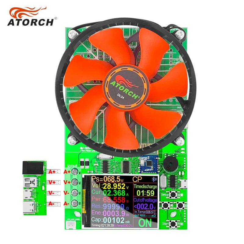 150W 20A Battery Capacity 4-wire Tester DC USB Tester Electronic Load Lithium Discharge Monitor Power Supply Checker With PC APP-EXPROTAS