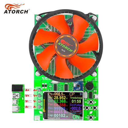 150W 20A Battery Capacity 4-wire Tester DC USB Tester Electronic Load Lithium Discharge Monitor Power Supply Checker With PC APP-EXPROTAS