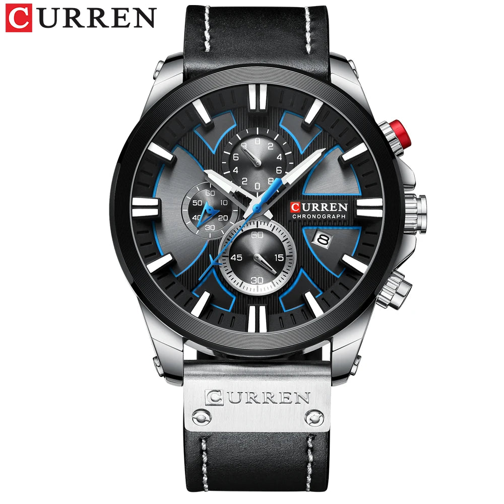 New CURREN Men Watches Fashion Quartz Wrist Watches Men's Military Waterproof Sports Watch Male Date Clock Relogio Masculino-EXPROTAS