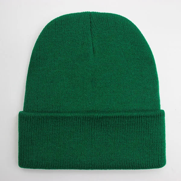 Warm Knitted Cap Beanie Wool Unisex Winter Hat Men Women 24 Colors