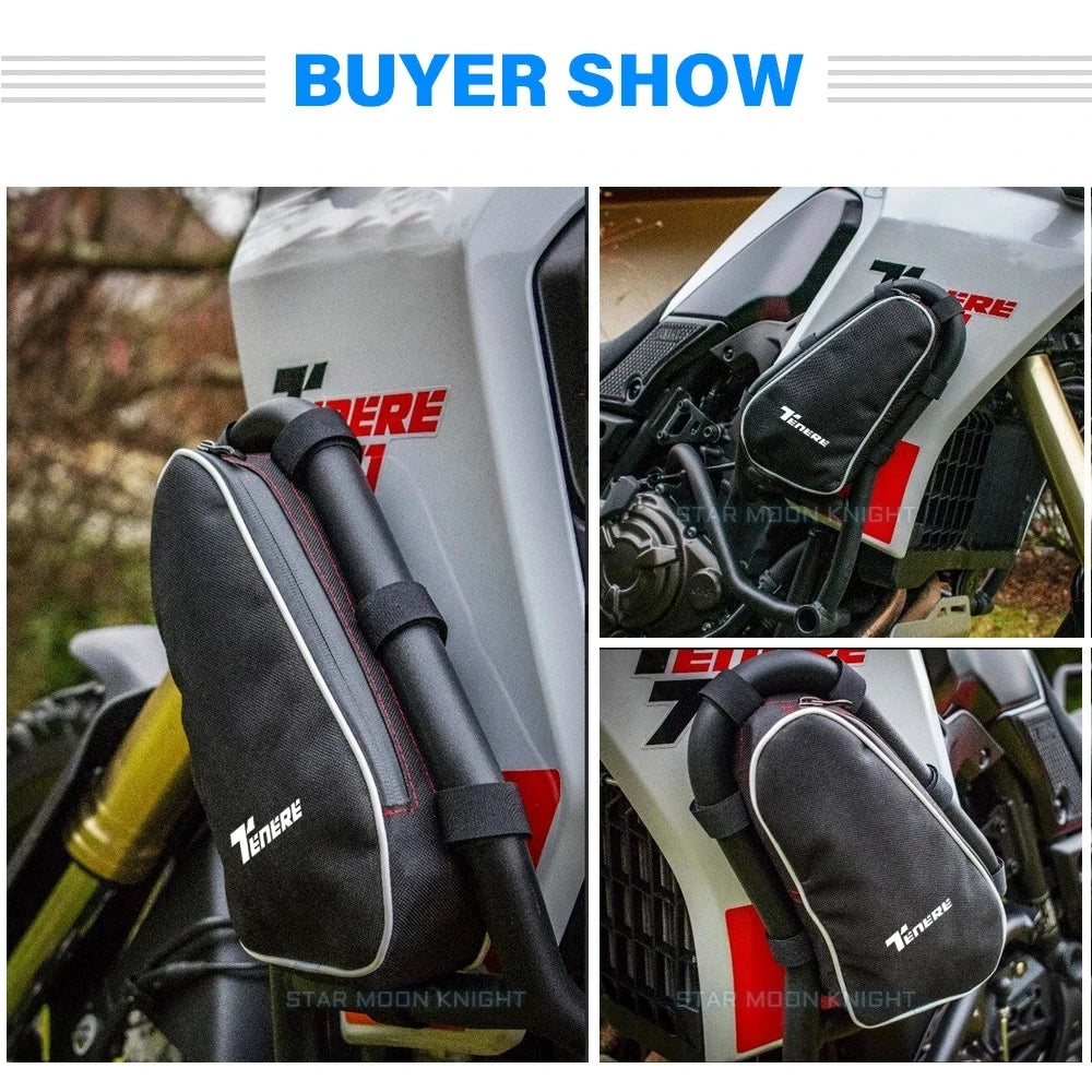 Motorcycle Engine Crash Bars Bag For Yamaha T7 Tenere700 Tenere 700 2019 2020 2021 2022 - Travel Storage Tool Waterproof Bags-EXPROTAS