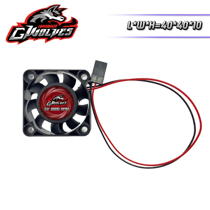 RC Motor Cooling Fan 25/30/35/40/50mm 8000RPM ESC Futaba Plug