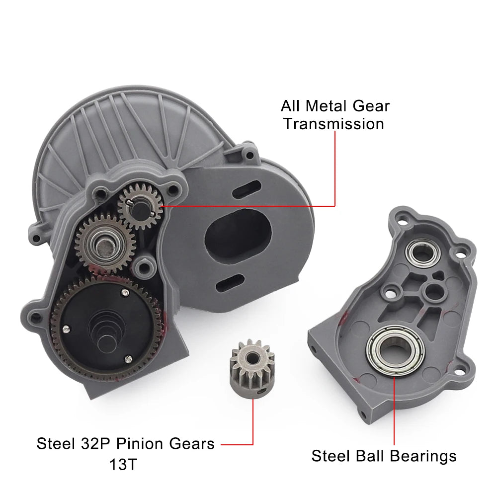 FIMONDA 32P Gearbox Pinion Transmission Gear Set 1/10 RC Crawler SCX10