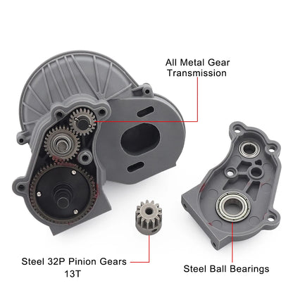 FIMONDA 32P Gearbox Pinion Transmission Gear Set 1/10 RC Crawler SCX10