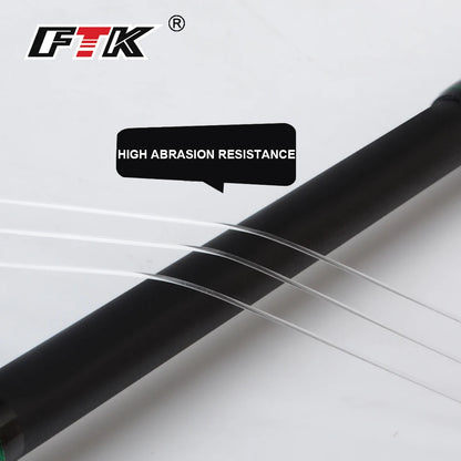 100m Fly Fishing Line Fluorocarbon Leader Lure Carbon Fiber Tippet