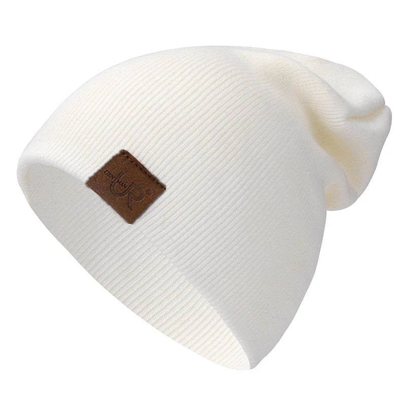 Unisex Beanie Hat Warm Soft Knitted Casual Winter Hat for Men & Women