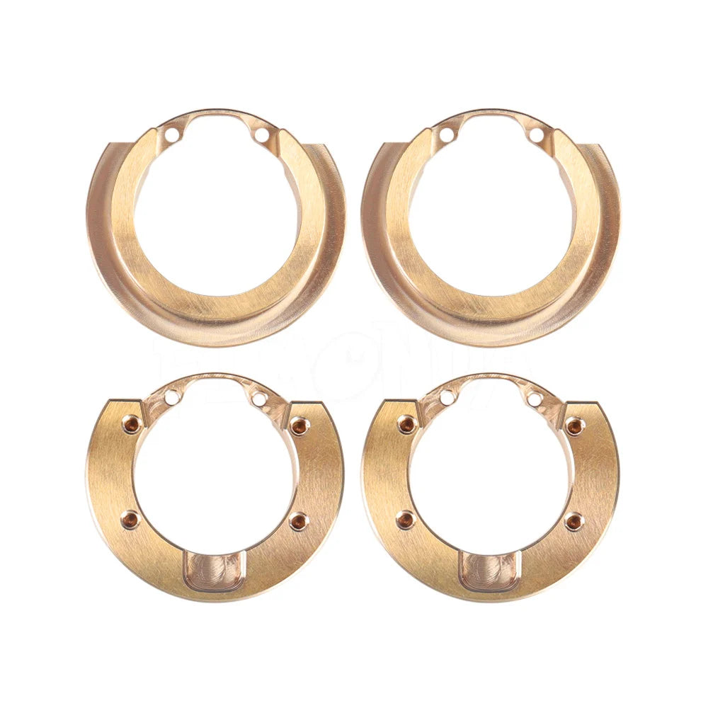 2/4Pcs TRX4 Brass Portal Axle Counterweight Balance Weights 1/10 Crawler