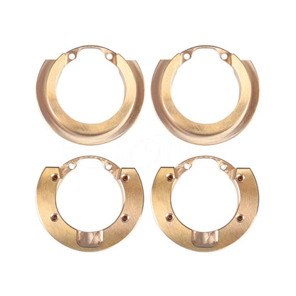 2/4Pcs TRX4 Brass Portal Axle Counterweight Balance Weights 1/10 Crawler