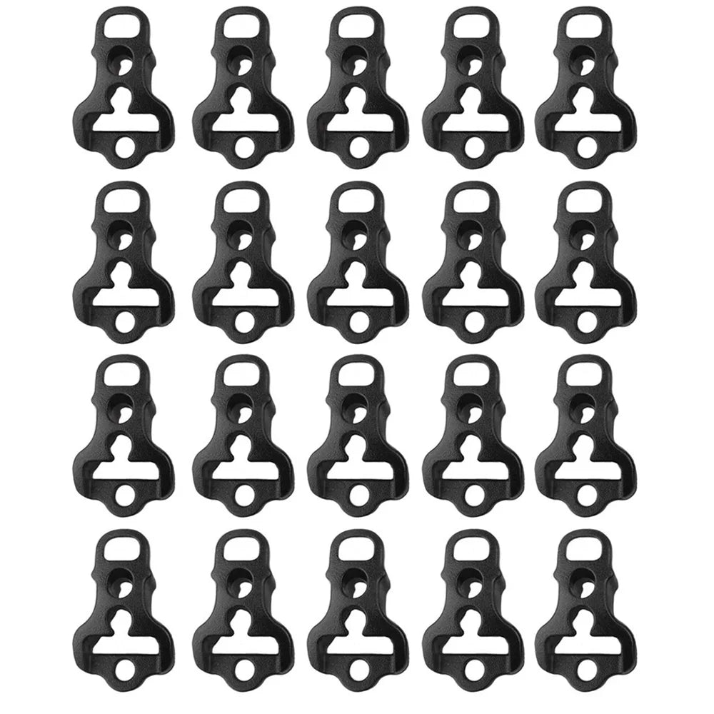 10/30pcs Camping Guyline Tensioners Rope Stoppers Cord Tighteners for Tent Awning