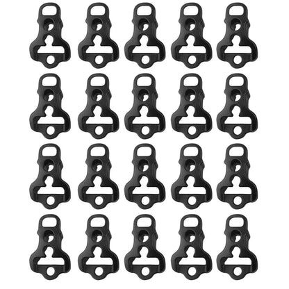 10/30pcs Camping Guyline Tensioners Rope Stoppers Cord Tighteners for Tent Awning