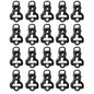 10/30pcs Camping Guyline Tensioners Rope Stoppers Cord Tighteners for Tent Awning