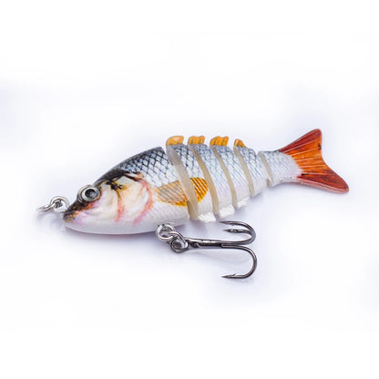 5pcs Suit 5cm/2.5g Mini Multi Jointed Swimbait Fishing Lure set Flexible Fish Bait Swimbait Bionic Crankbait Tackle For Bass