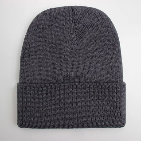 Warm Knitted Cap Beanie Wool Unisex Winter Hat Men Women 24 Colors