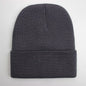 Warm Knitted Cap Beanie Wool Unisex Winter Hat Men Women 24 Colors