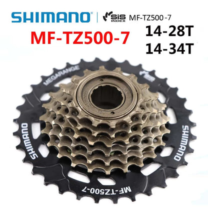 Shimano Speed Bicycle Freewheel 14-28T 7 Speed Bike Cogs Screw-On