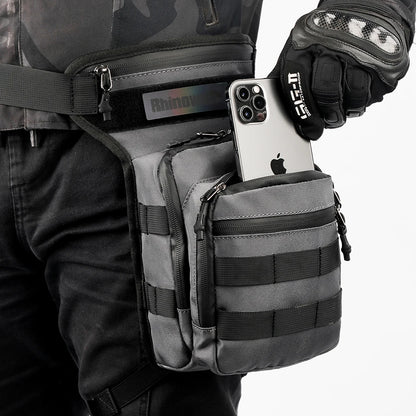 Rhinowalk Motor Waist Bag 3L Motorcycle Waist Packs Leg Bag Thigh Belt Hip Bum Travel Cell/Mobile Phone Purse Fanny Pack Bags-EXPROTAS