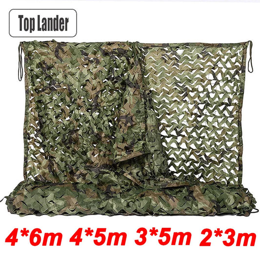 Camouflage Net Shade Mesh for Hunting Garden Camping Sun Shelter 6x4m 2x3m