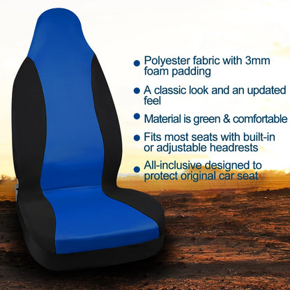 X Autohaux Universal Car Seat Covers 5 Colors Bucket SUV Truck Auto