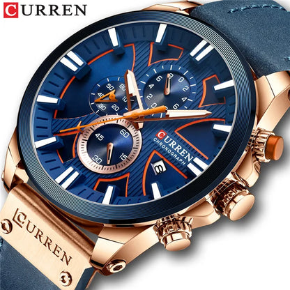 New CURREN Men Watches Fashion Quartz Wrist Watches Men's Military Waterproof Sports Watch Male Date Clock Relogio Masculino-EXPROTAS