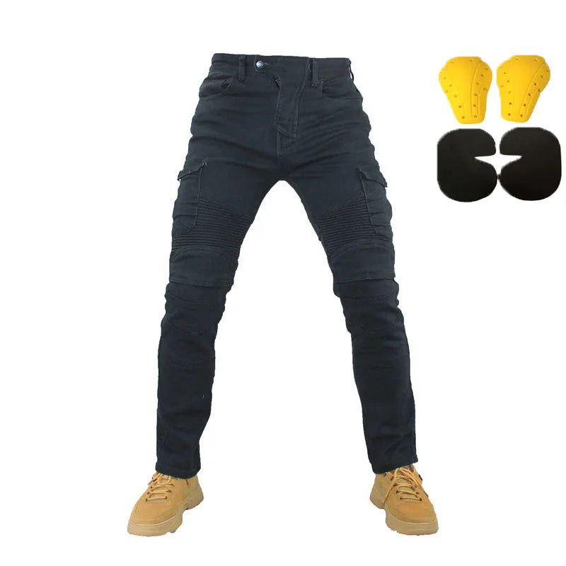 Motorcycle Jeans Pantalones Motocicleta Hombre Featherbed Jeans Standard Version Car Ride Trousers Pant Summer Riding-EXPROTAS