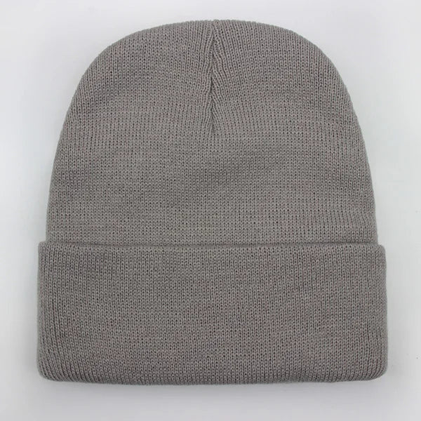 Warm Knitted Cap Beanie Wool Unisex Winter Hat Men Women 24 Colors