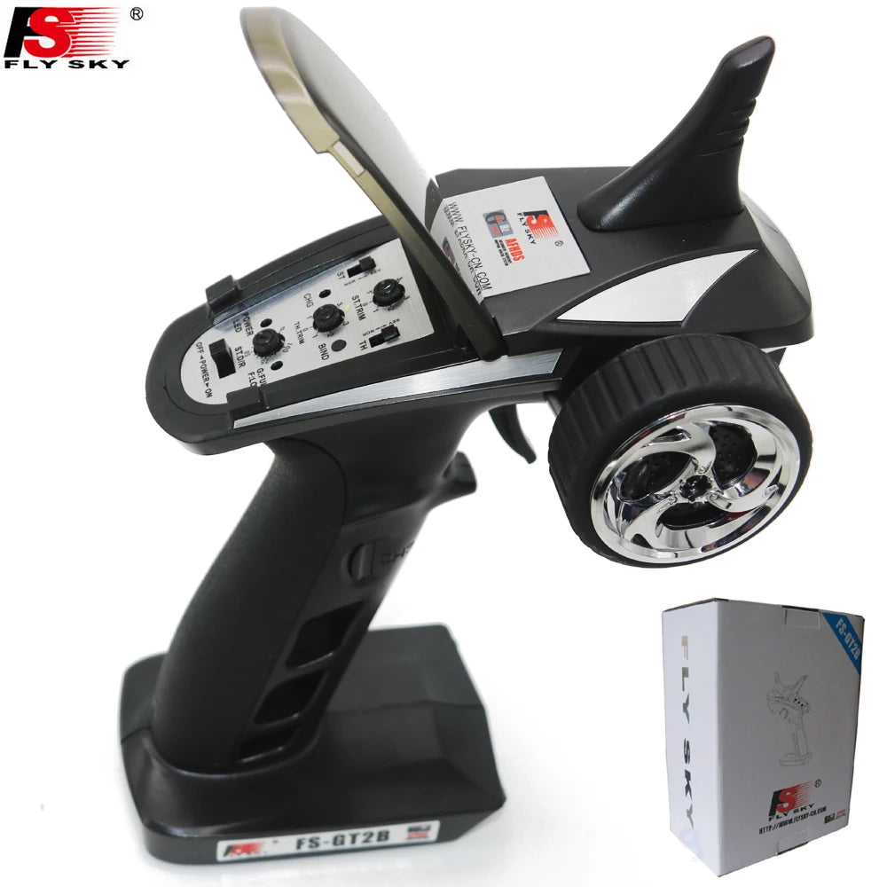 Flysky 2.4GHz Remote Receiver & Transmitter with Battery USB Cable for RC Car
