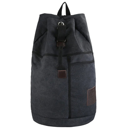 Men’s Large Canvas Travel Backpack Hiking Duffle Rucksack Shoulder Bag