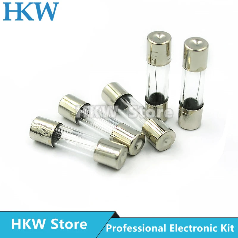 150Pcs Quick Blow Glass Tube Fuses Assorted 0.2A to 30A 5x20mm