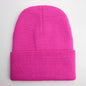 Warm Knitted Cap Beanie Wool Unisex Winter Hat Men Women 24 Colors