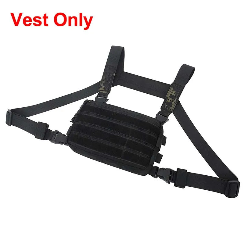 Outdoor Tactical Vest Bag CS Wargame Chest Rig Airsoft Pouch Holster Molle Men Shoulder Camping Backpack 1000D Hunting Fishing-EXPROTAS