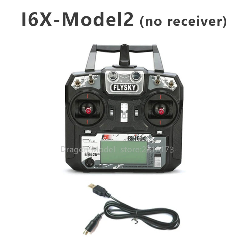 FLYSKY FS-i6X FS i6X 10CH 2.4GHz AFHDS 2A RC Transmitter With iA6B or iA10B Receiverfor Drone Airplane-EXPROTAS