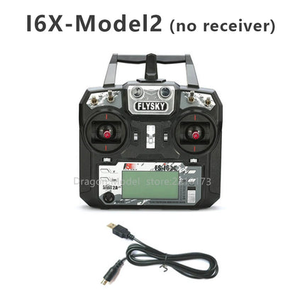 FLYSKY FS-i6X FS i6X 10CH 2.4GHz AFHDS 2A RC Transmitter With iA6B or iA10B Receiverfor Drone Airplane-EXPROTAS