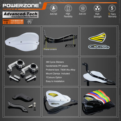 Powerzone Probend Handguards For Honda KTM ADV EXC EnduroHusqvarna TE CRF WRF DRZ KLX Motorcycle Dirt Bike ATV Handlebar - EXPROTAS