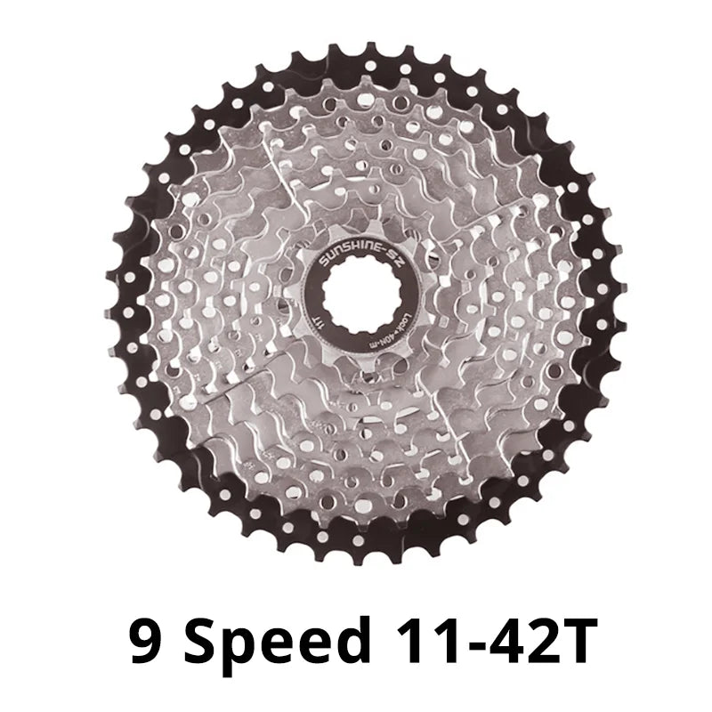 SUNSHINE 9-Speed MTB Cassette 11-25T to 11-50T Shimano/SRAM Compatible