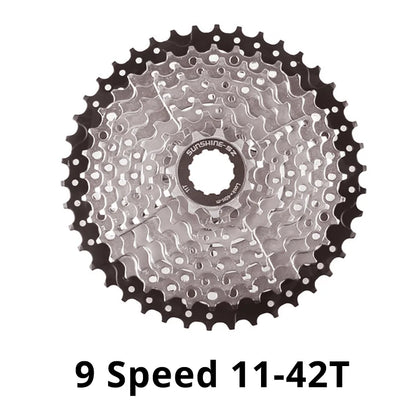 SUNSHINE 9-Speed MTB Cassette 11-25T to 11-50T Shimano/SRAM Compatible