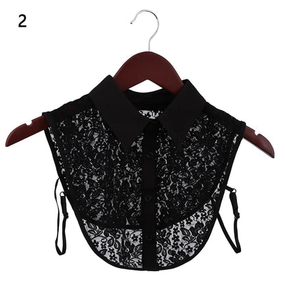 Lace Fake Collar Detachable Women Blouse Lapel Shirt Clothes Accessories