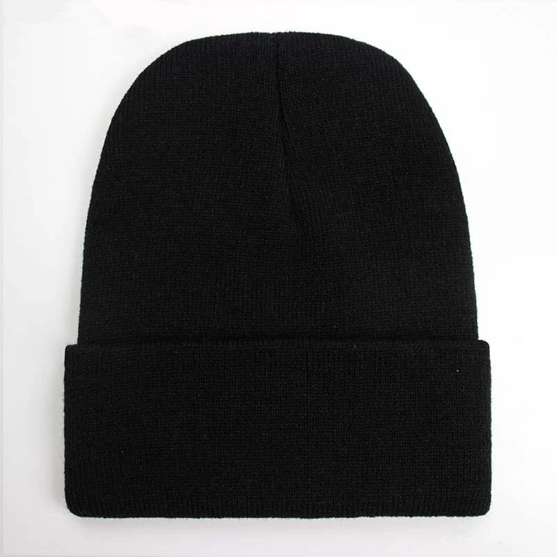 Warm Knitted Cap Beanie Wool Unisex Winter Hat Men Women 24 Colors