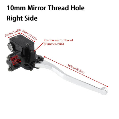 22MM M8/M10 Motorcycle Upper Front Brake Clutch Master Cylinder CNC Clutch Pump Reservoir Pump Lever Left Right for Honda Suzuk-EXPROTAS