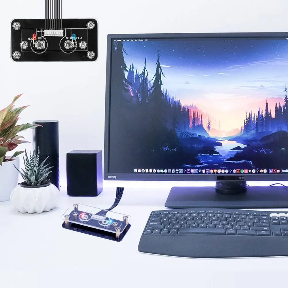 External PC Power Switch with Restart Button for Desktop Computer Case